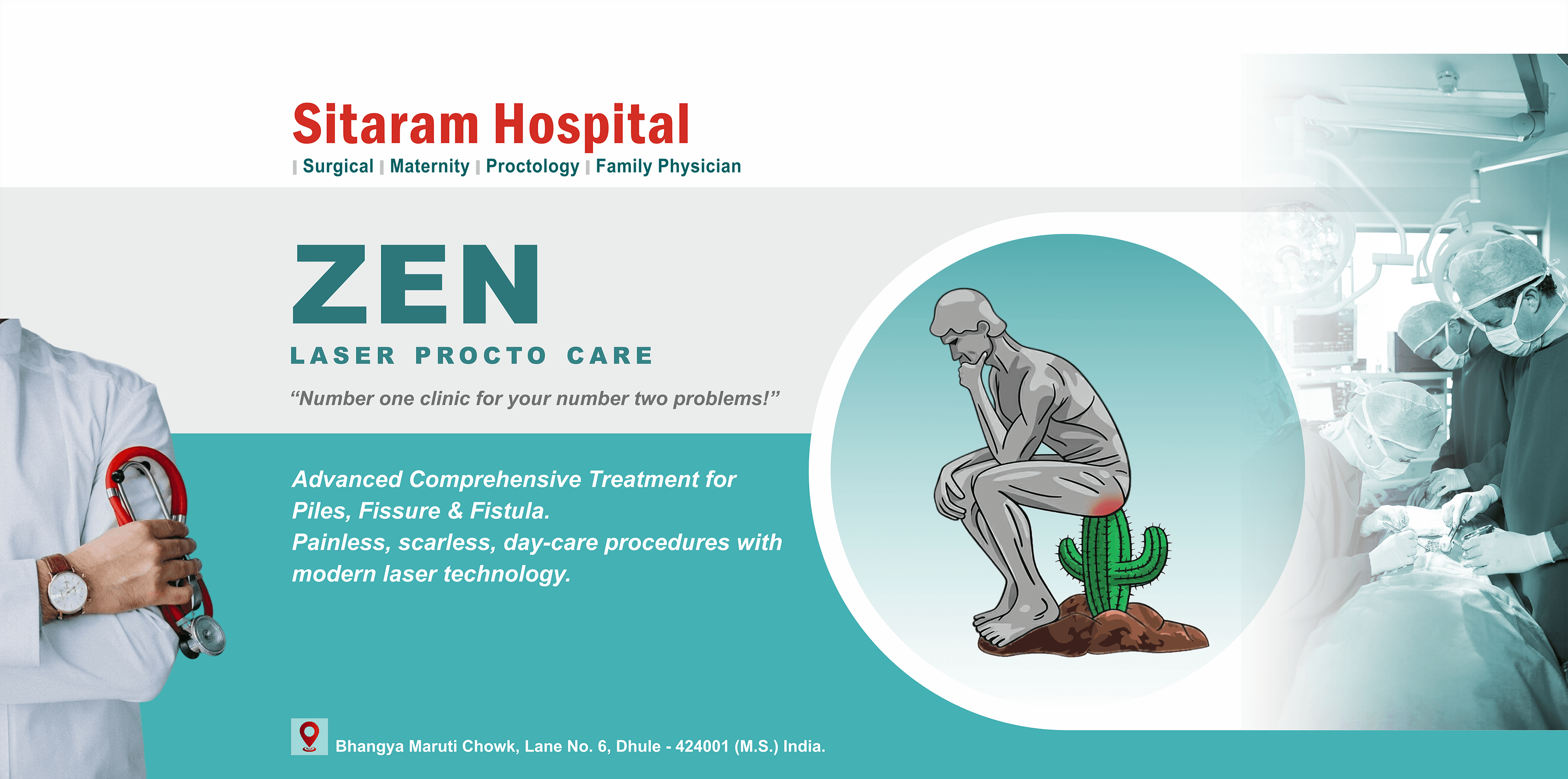 ZEN Laser Procto Care — Sitaram Hospital, Dhule